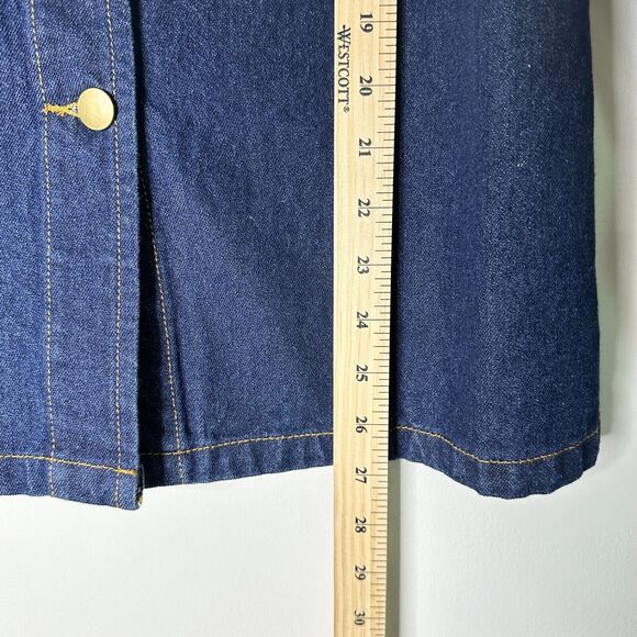 ORIGINAL ANTTHONY Jacket Womens L Dark Denim Western Floral Embroidery Vintage - Picture 10 of 11